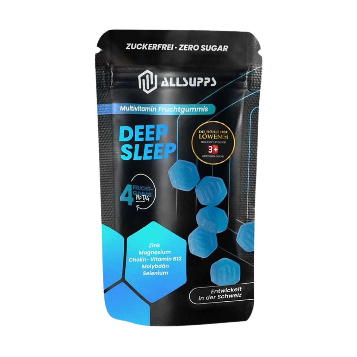 AllSupps Deep Sleep Multivitamin Gummis Blaubeere 12 Stück