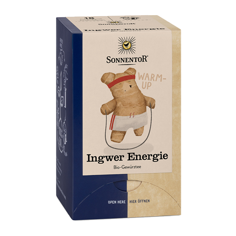 Sonnentor Ingwer Energie Tee Beutel 18 Stück Sonnentor Ingwer Energie Tee Beutel 18 Stück