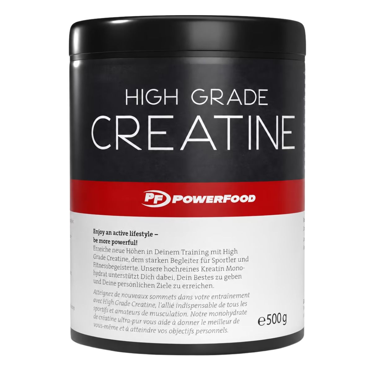Powerfood High Grade Creatine Pulver 500 g