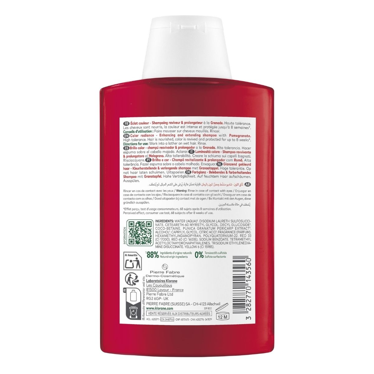 Klorane Granatapfel Shampoo 200 ml