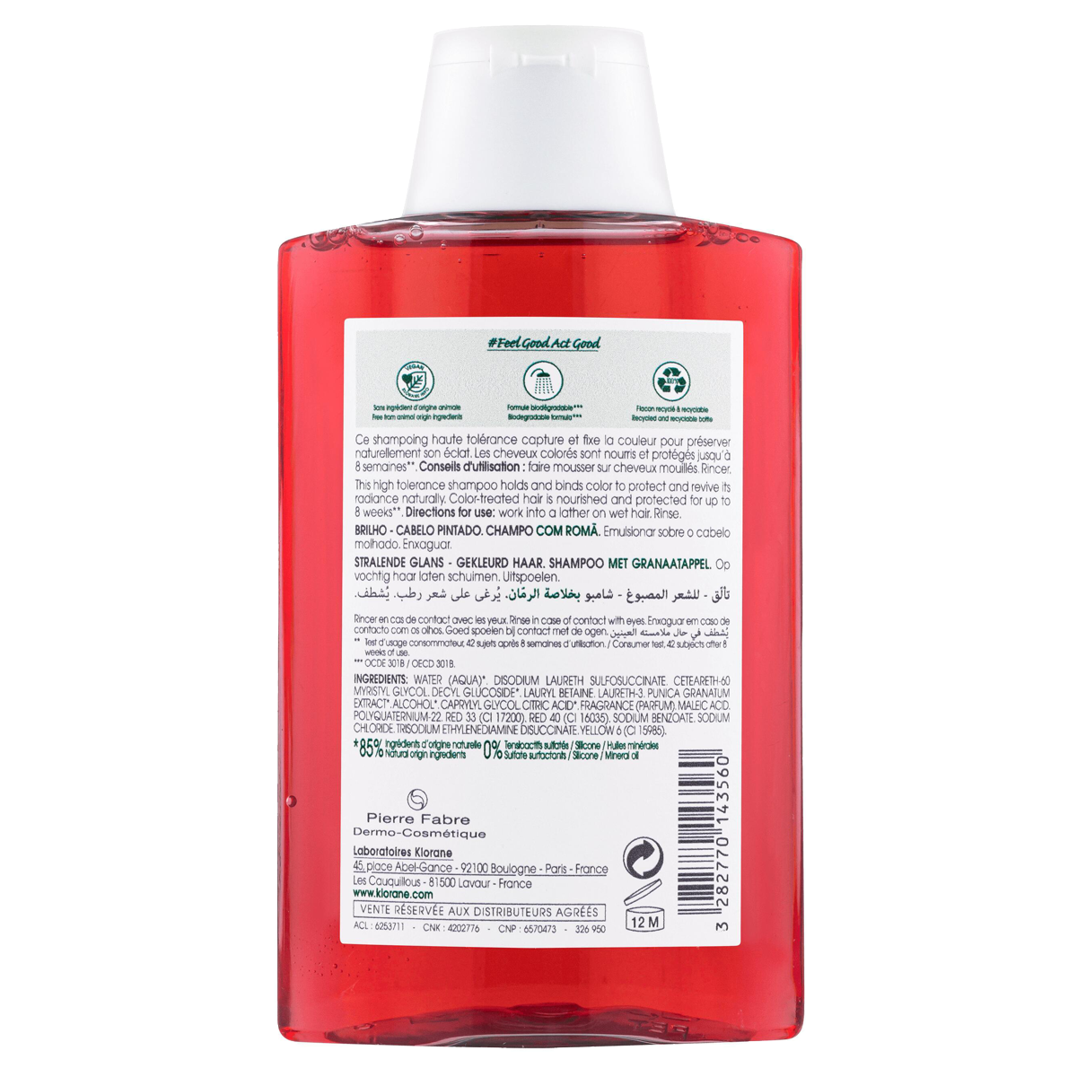 Klorane Granatapfel Shampoo 200 ml