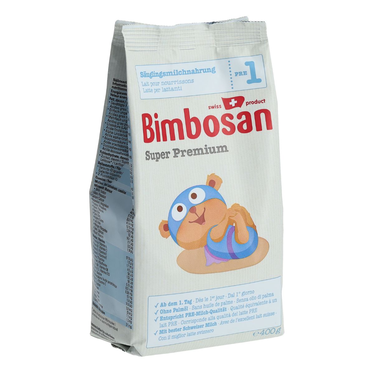 Bimbosan Super Premium 1 lait pour nourrissons refill 400 g