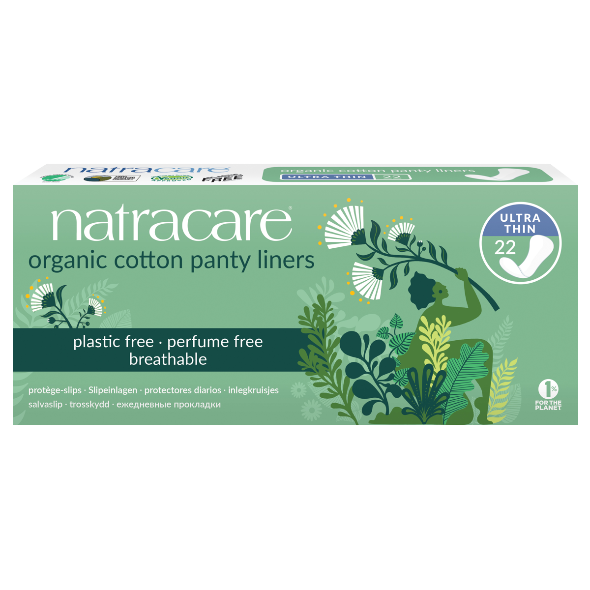 Natracare Slipeinlagen extra dünn flexibel 22 Stück Natracare Slipeinlagen extra dünn flexibel 22 Stück