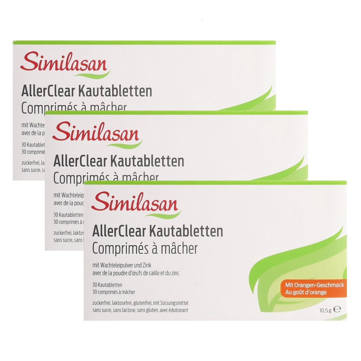 Similasan AllerClear Kautabletten Orange 3 x 30 Stück