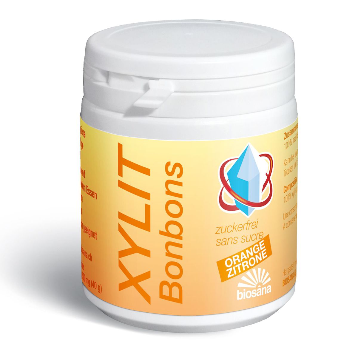 Biosana Xylit Bonbons Orange/Zitrone 80 Stück Biosana Xylit Bonbons Orange/Zitrone 80 Stück