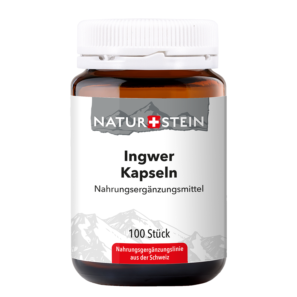 Naturstein Ingwer Kapseln 100 Stück Naturstein Ingwer Kapseln 100 Stück