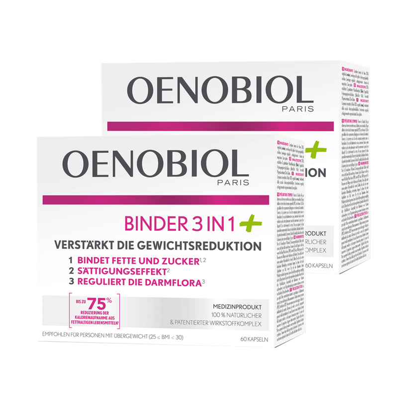 OENOBIOL Binder 3 in 1 Plus Kapseln 2 x 60 Stück OENOBIOL Binder 3 in 1 Plus Kapseln 2 x 60 Stück