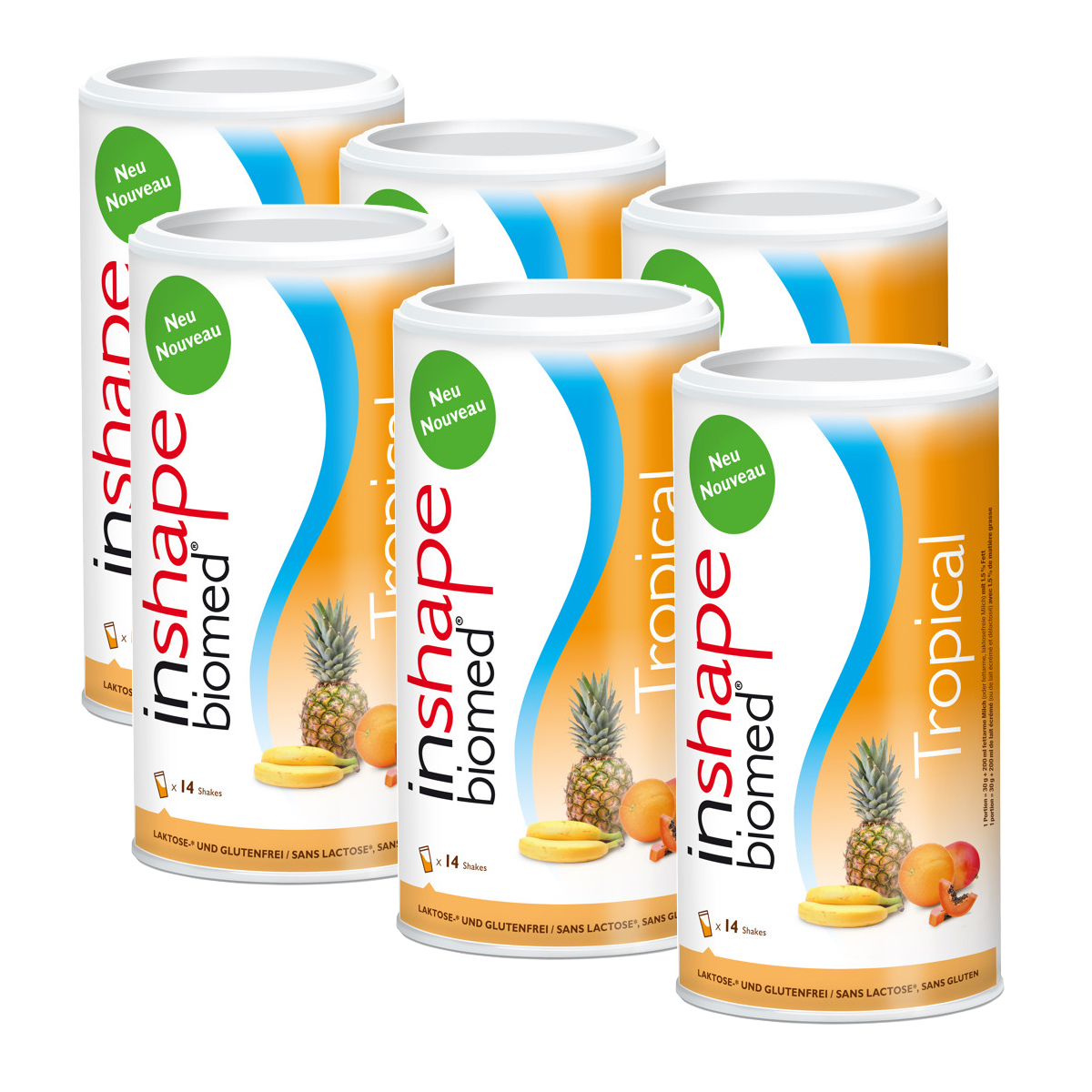 INSHAPE Biomed Pulver Tropical 6x 420 g INSHAPE Biomed Pulver Tropical 6x 420 g