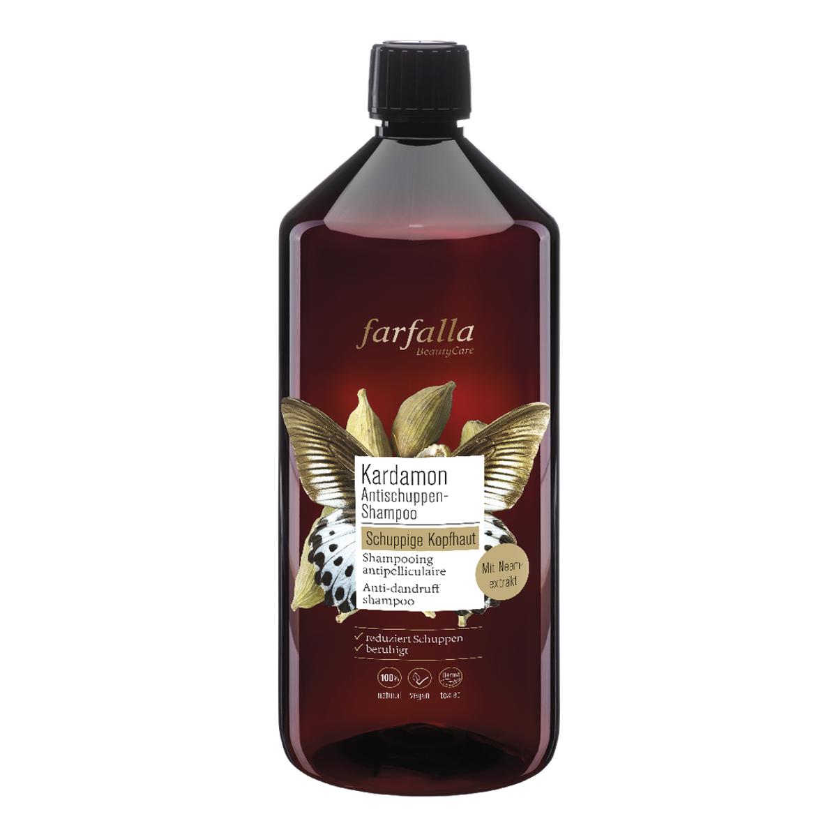 FARFALLA Antischuppen-Shampoo Kardamom 1000ml