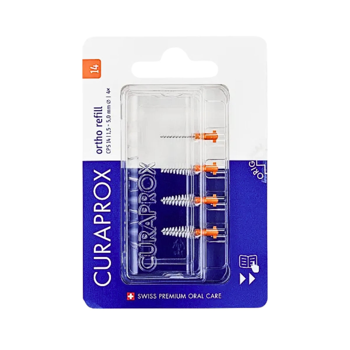 Curaprox CPS 14 Ortho refill 4x orange