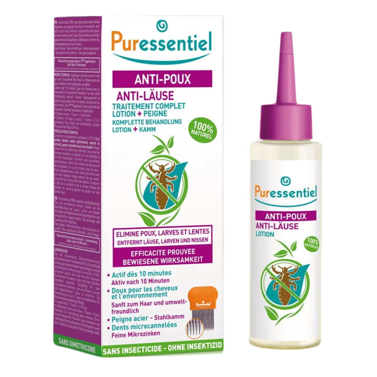 Puressentiel Anti - Läuse Lotion mit Kamm