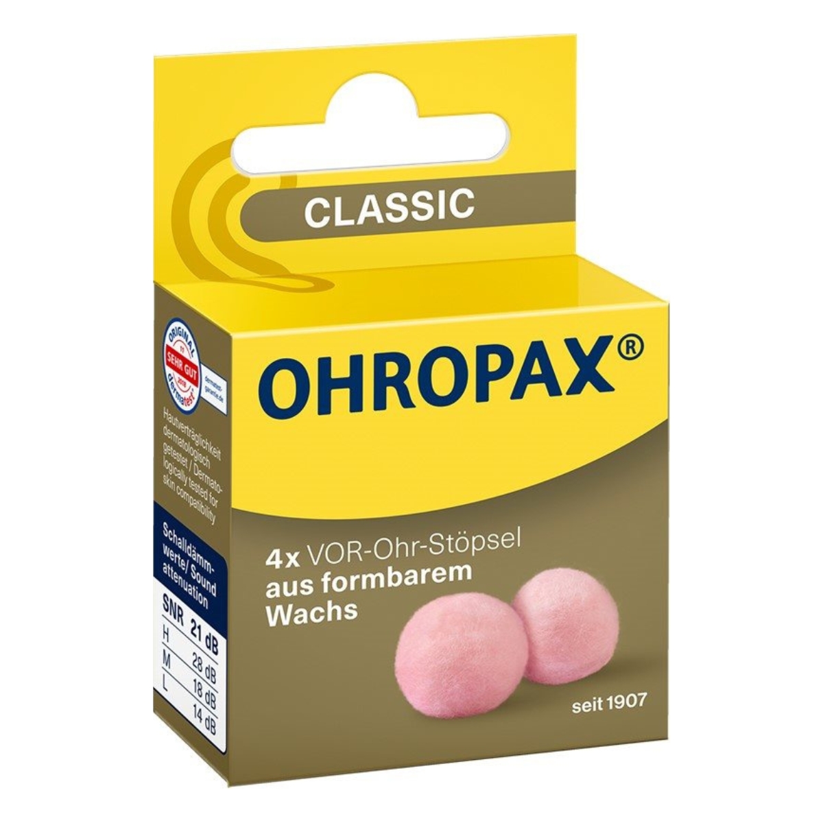 Ohropax Classic Wachskugeln 4 Stück Ohropax Classic Wachskugeln 4 Stück