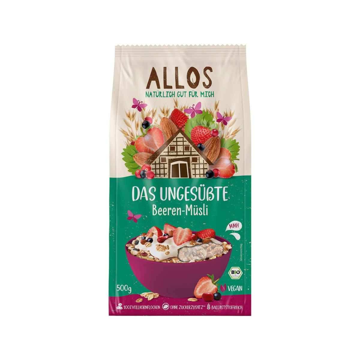 ALLOS Das ungesüsste Beeren-Müsli Beutel 500 g ALLOS Das ungesüsste Beeren-Müsli Beutel 500 g