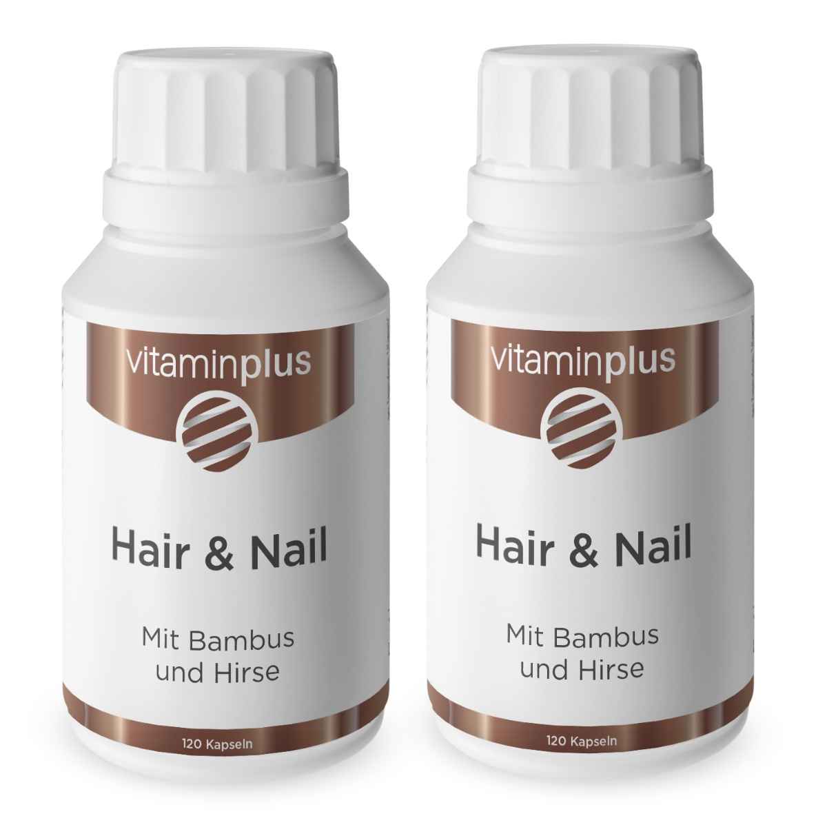 Vitaminplus Hair & Nail Capsules 2x 120 pièces Vitaminplus Hair & Nail Capsules 2x 120 pièces