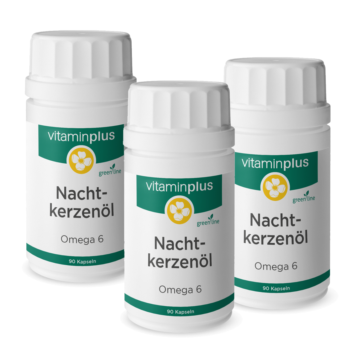 Vitaminplus Nachtkerzenöl Kapseln 500 mg 3x 90 Stück Vitaminplus Nachtkerzenöl Kapseln 500 mg 3x 90 Stück
