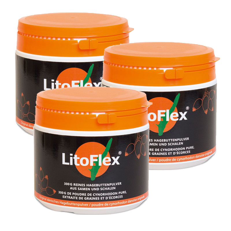 LITOFLEX Hagenbuttenpulver Dose 3x 300 g LITOFLEX Hagenbuttenpulver Dose 3x 300 g