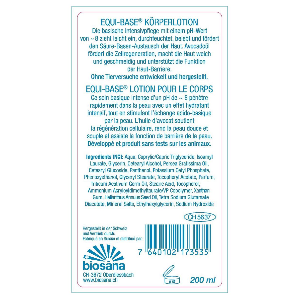 Equi-Base Körperlotion 200 ml Equi-Base Körperlotion 200 ml