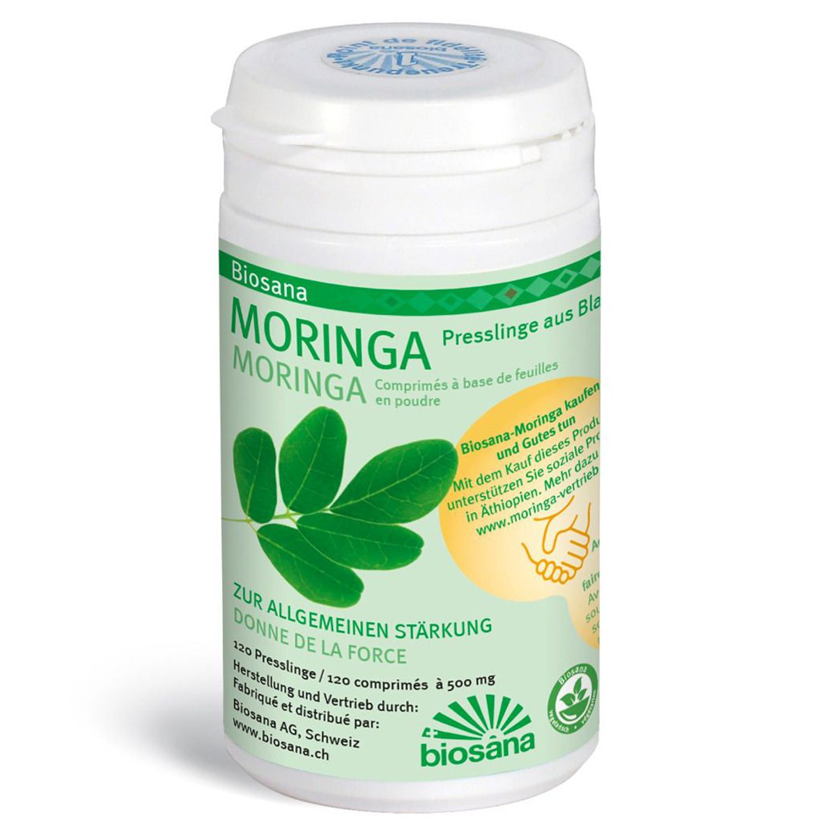 Biosana Moringa Blattpulver Tabletten 120 Stück Biosana Moringa Blattpulver Tabletten 120 Stück