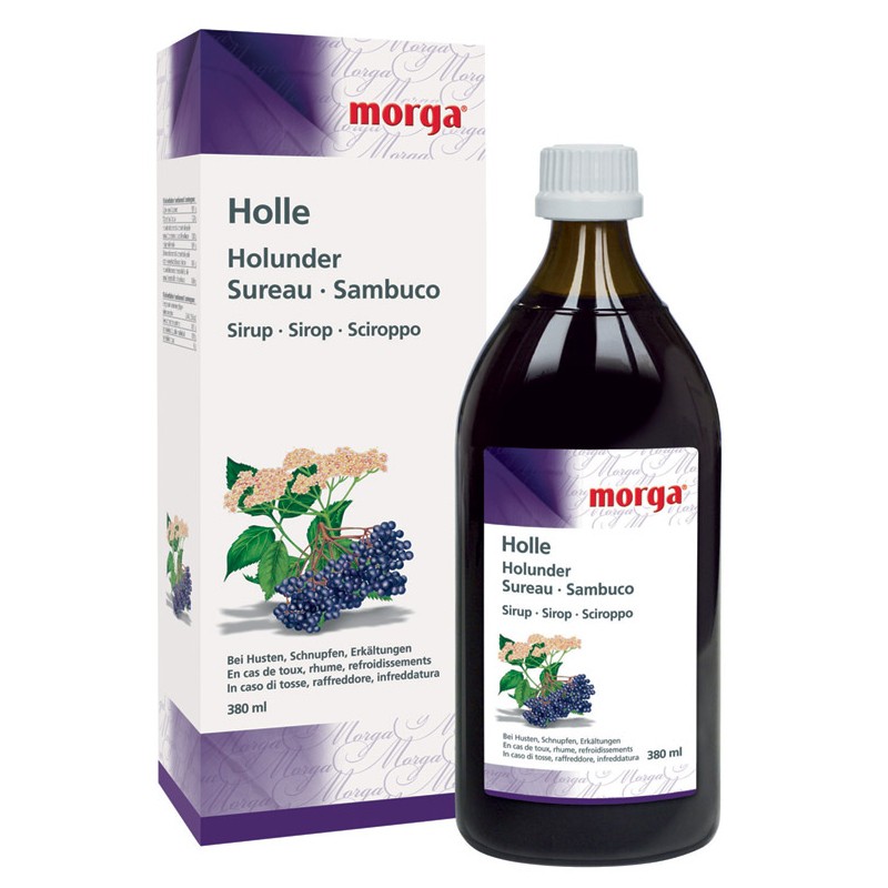 MORGA Holle Holunder Sirup 380 ml MORGA Holle Holunder Sirup 380 ml