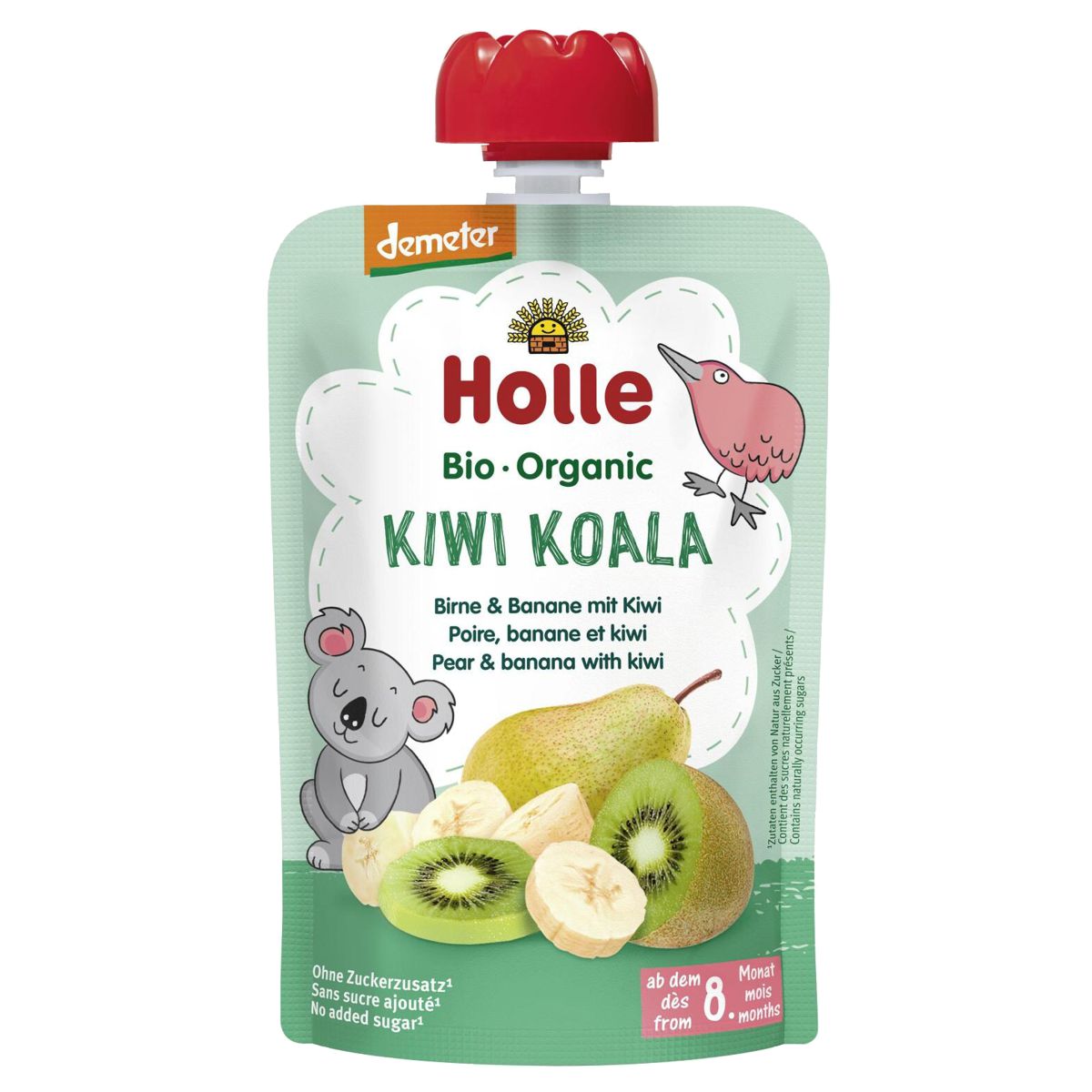 Holle Kiwi Koala Pouchy Birne Banane Kiwi 6x 100 g Holle Kiwi Koala Pouchy Birne Banane Kiwi 6x 100 g