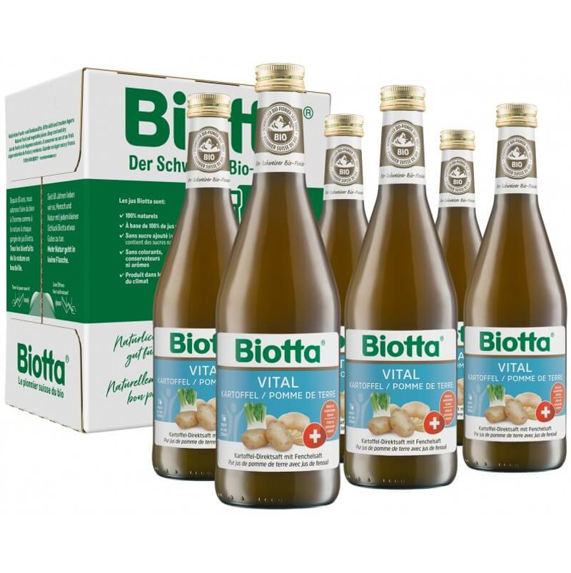 Biotta Vital Kartoffelsaft Bio 6 fl 5 dl