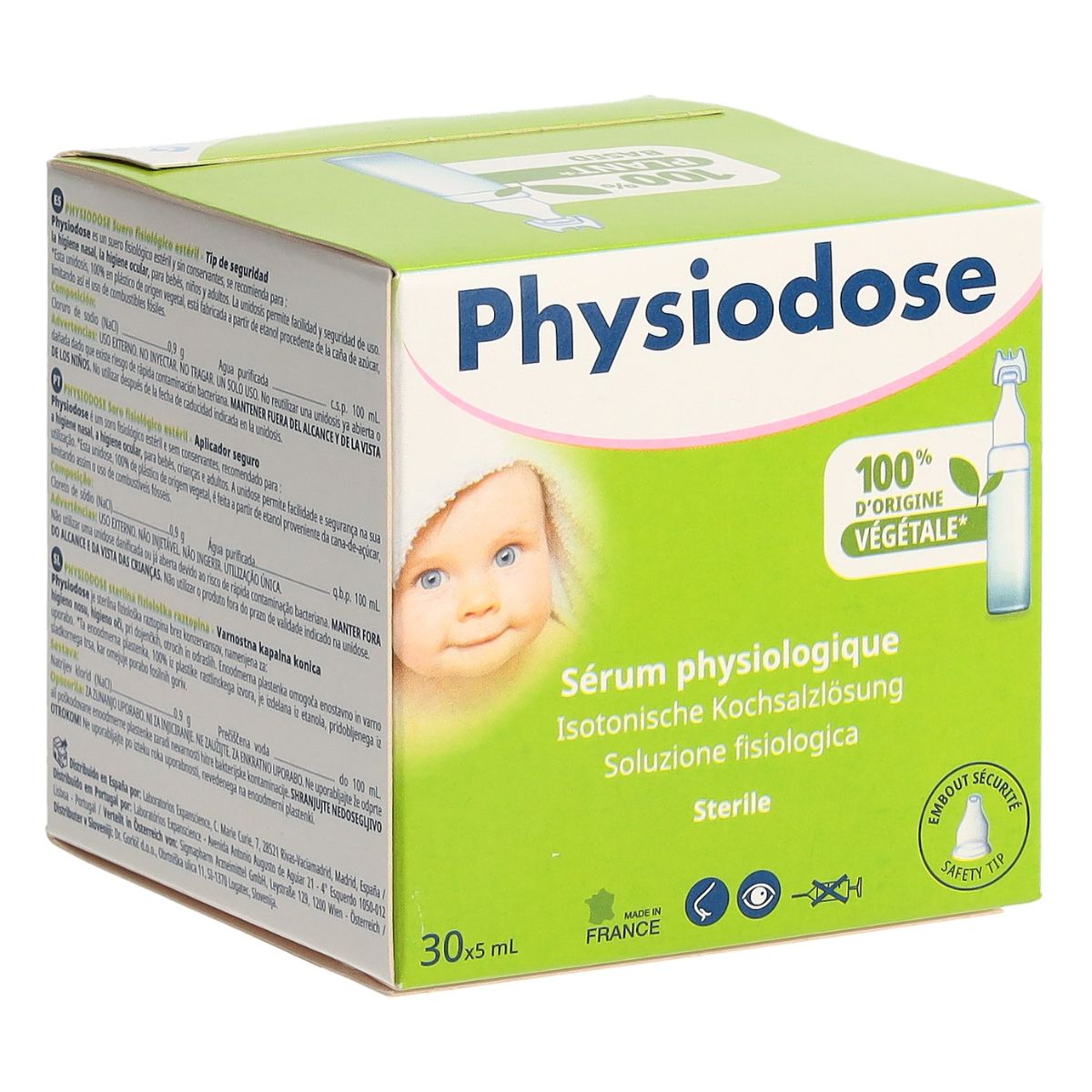 Physiodose physiologische Kochsalzlösung Green steril 30 x 5 ml