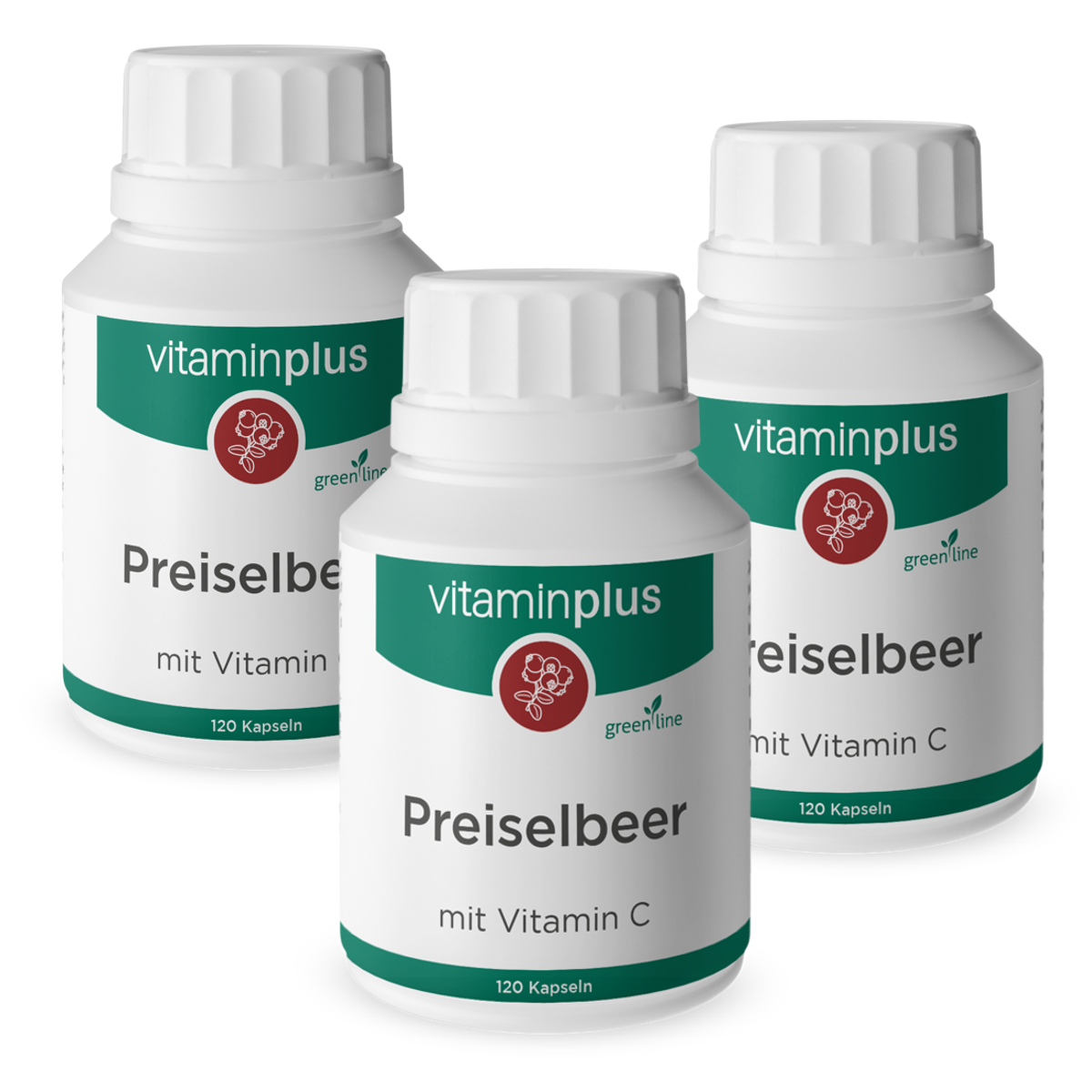 Vitaminplus Preiselbeerextrakt Kapseln 3x 120 Stück Vitaminplus Preiselbeerextrakt Kapseln 3x 120 Stück