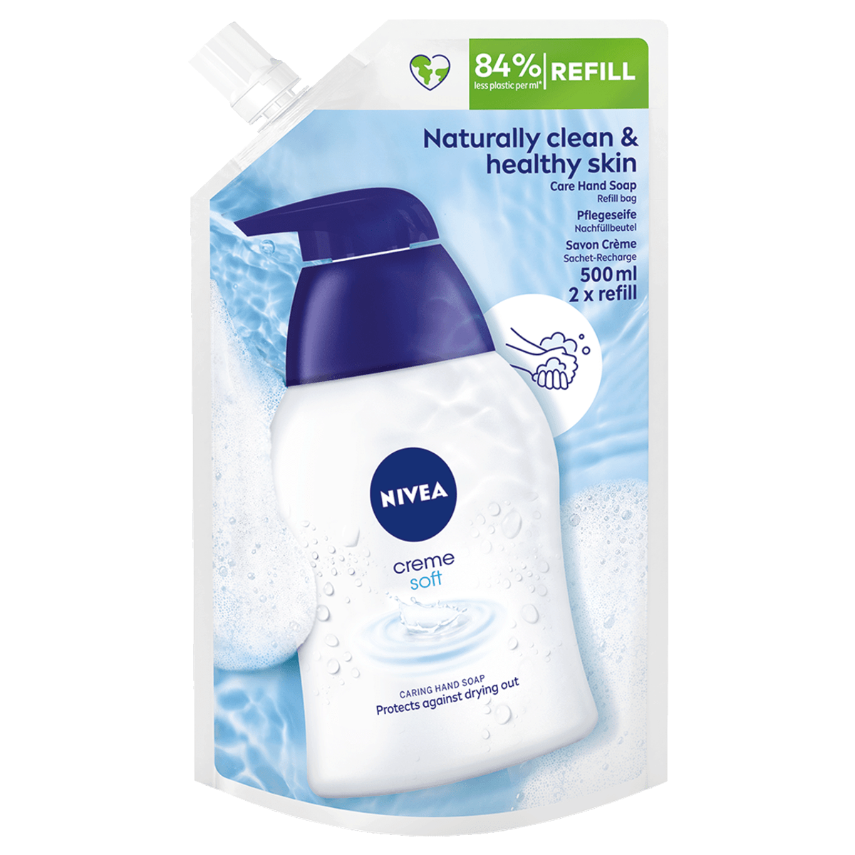 Nivea Pflegeseife Creme Soft refill 500 ml