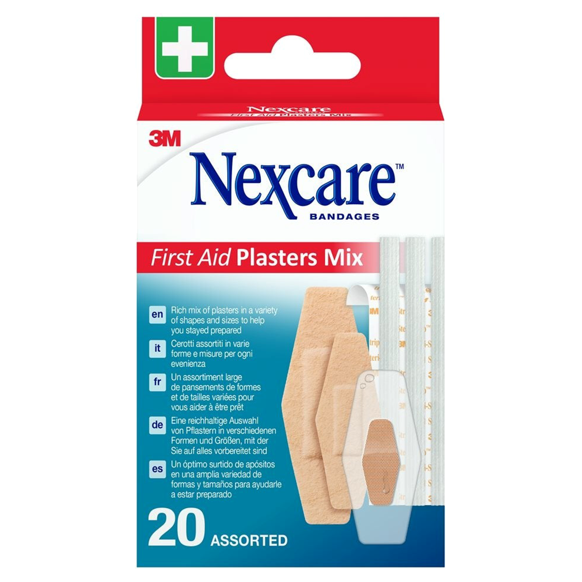 3M NEXCARE First Aid Pflasters Mix ass 20 Stück