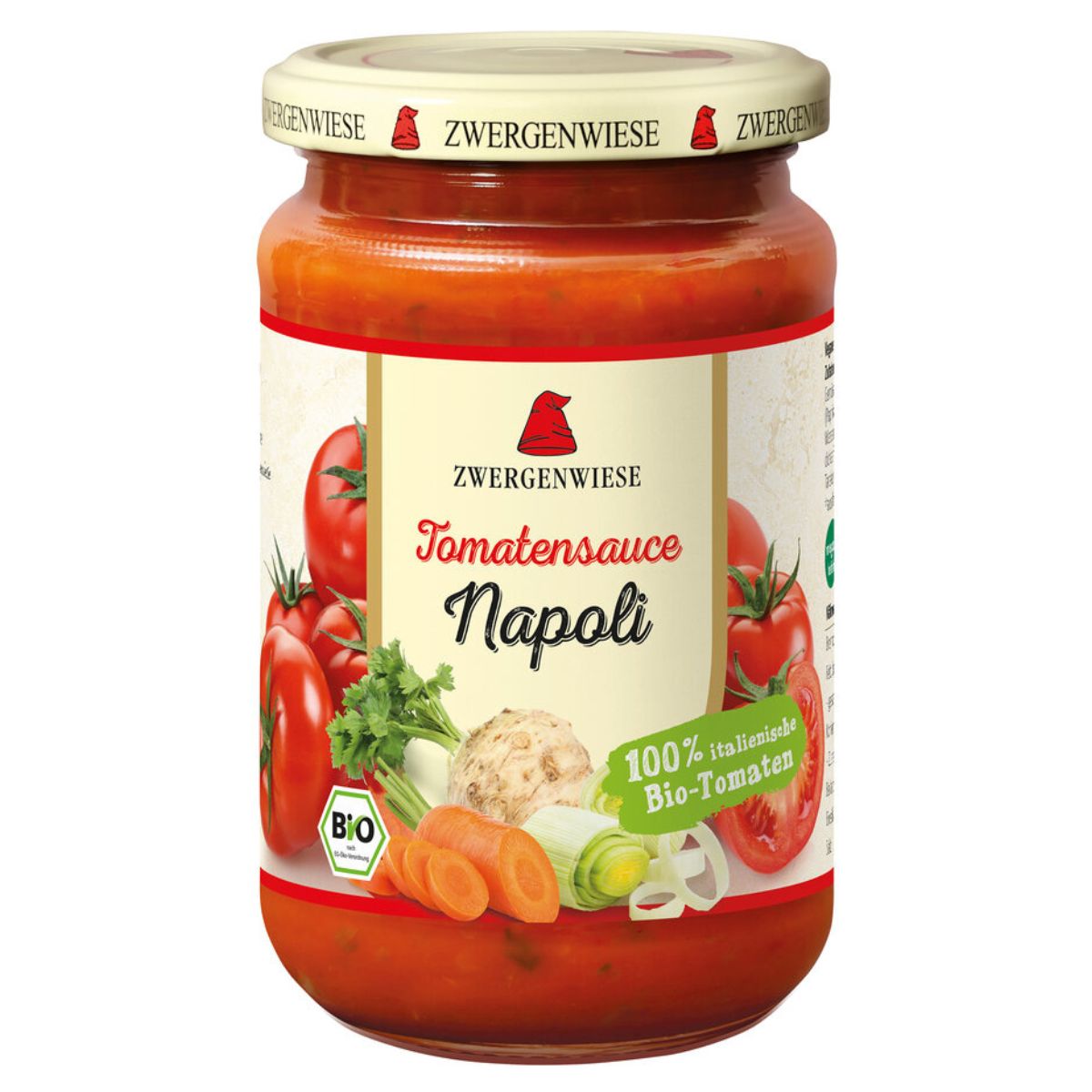 ZWERGENWIESE Tomatensauce Napoli Glas 340 ml ZWERGENWIESE Tomatensauce Napoli Glas 340 ml