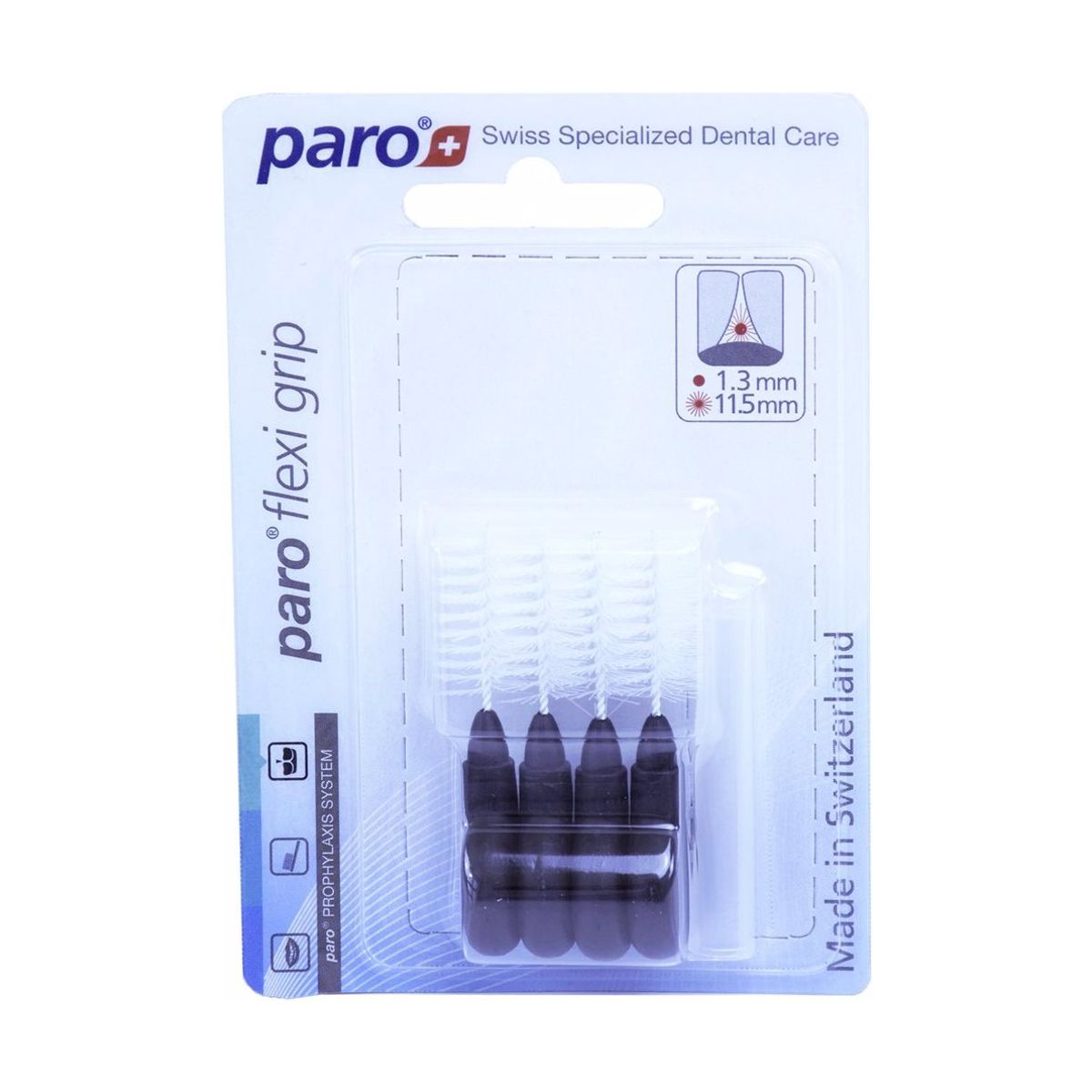 Paro Flexi Grip 1,3/11,5mm schwarz grob 4 Stück Paro Flexi Grip 1,3/11,5mm schwarz grob 4 Stück