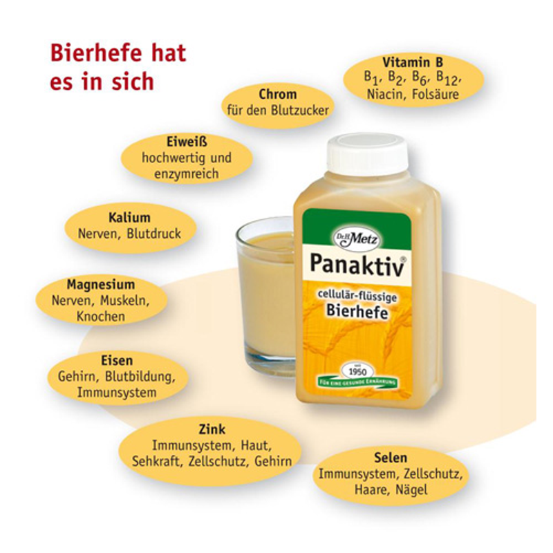 DR. METZ Panaktiv Bierhefe liq Fl 500 ml DR. METZ Panaktiv Bierhefe liq Fl 500 ml
