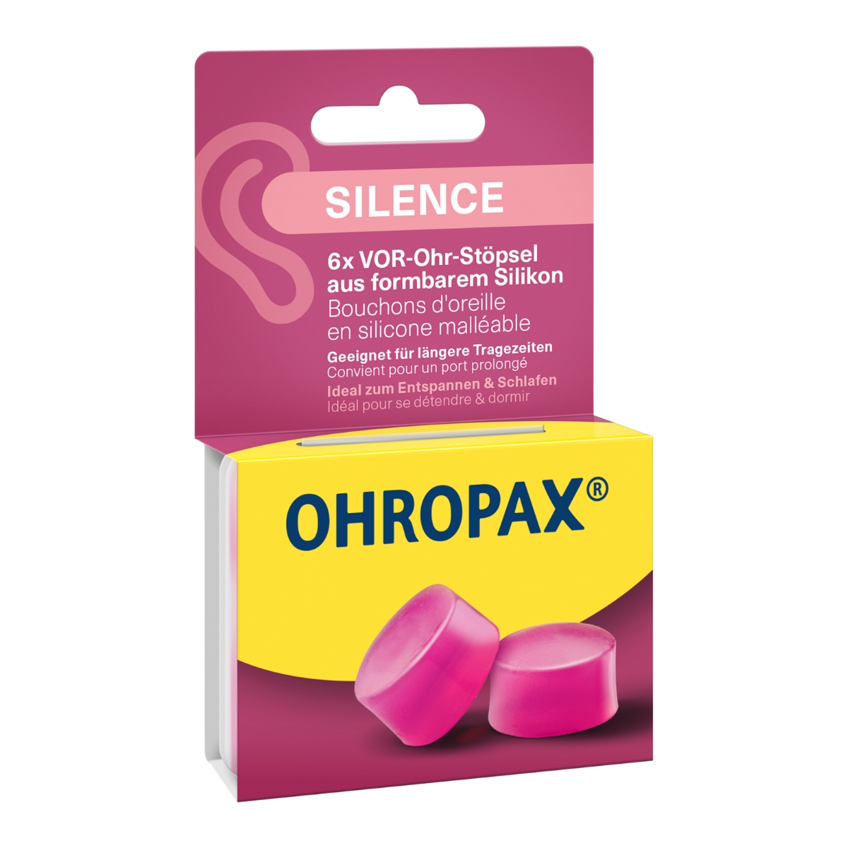 Ohropax Silikon Ohrstöpsel 6 Stück Ohropax Silikon Ohrstöpsel 6 Stück