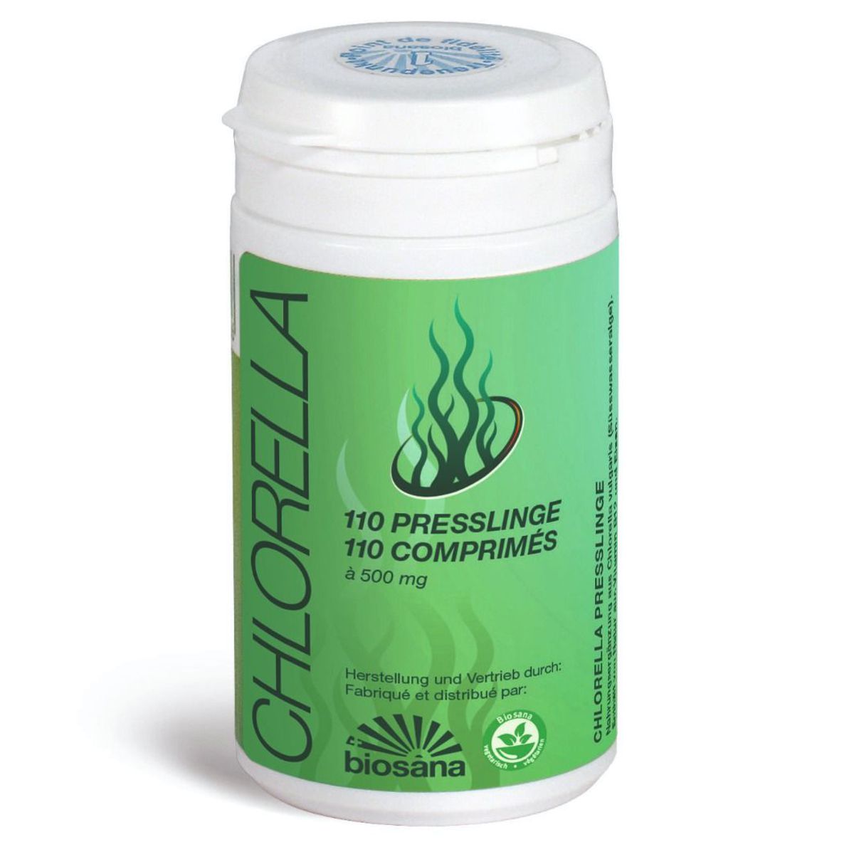 Biosana Chlorella Tabletten 500 mg Dose 110 Stück Biosana Chlorella Tabletten 500 mg Dose 110 Stück