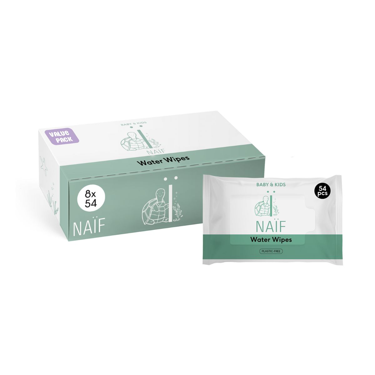 Image of Naif Baby & Kids plastikfreie Feuchttücher 432 Stück