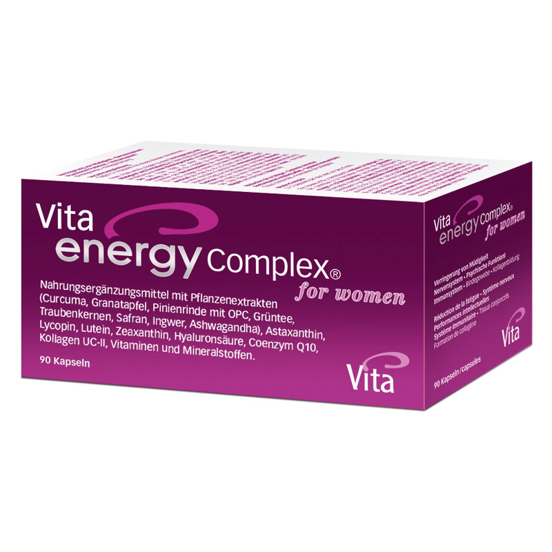Vita energy complex for women Kapseln Glas 90 Stück Vita energy complex for women Kapseln Glas 90 Stück