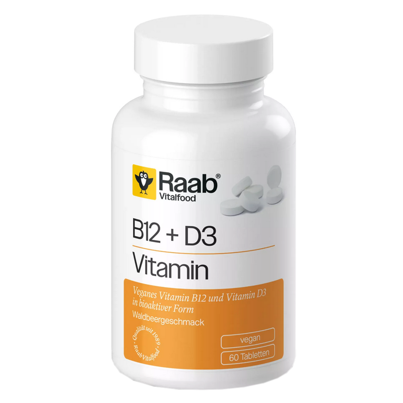 Raab Vitamin B12 + D3 Lutschtabletten 60 Stück Raab Vitamin B12 + D3 Lutschtabletten 60 Stück