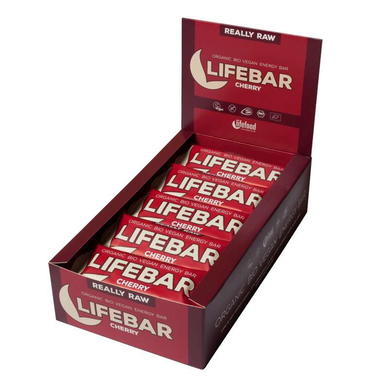 Lifefood Lifebar Bio Vegan Energy Bar Cherry Kirsche