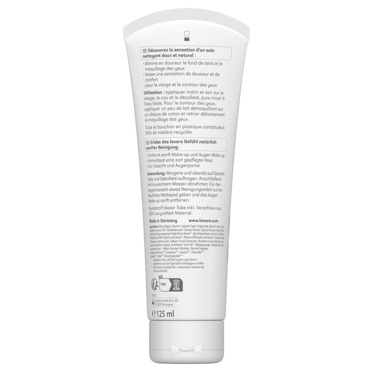 Lavera Reinigungsmilch 2in1 basis sensitiv 125 ml Lavera Reinigungsmilch 2in1 basis sensitiv 125 ml