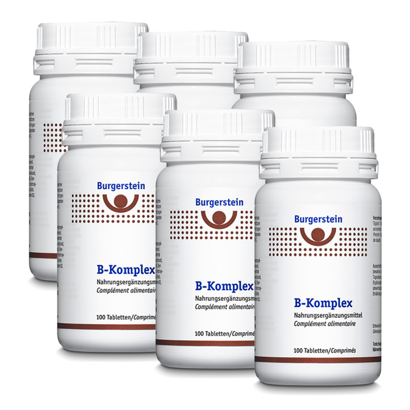 Burgerstein B-Komplex 6x 100 Tabletten Burgerstein B-Komplex 6x 100 Tabletten