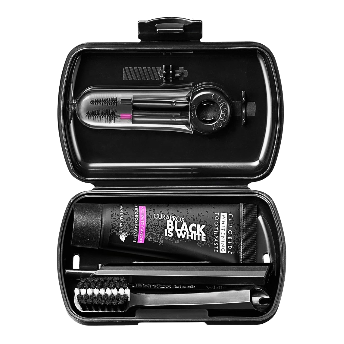 Curaprox Travel Set Black is White
