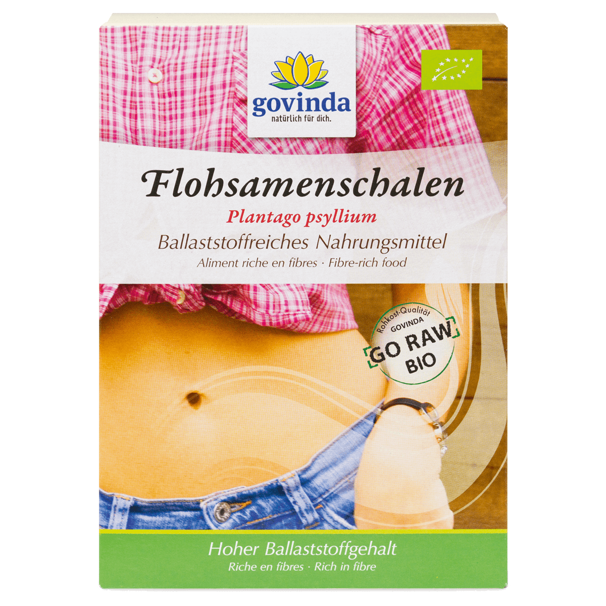 Govinda Flohsamenschalen Pulver mit hohem Ballaststoffgehalt Govinda Flohsamenschalen Pulver mit hohem Ballaststoffgehalt