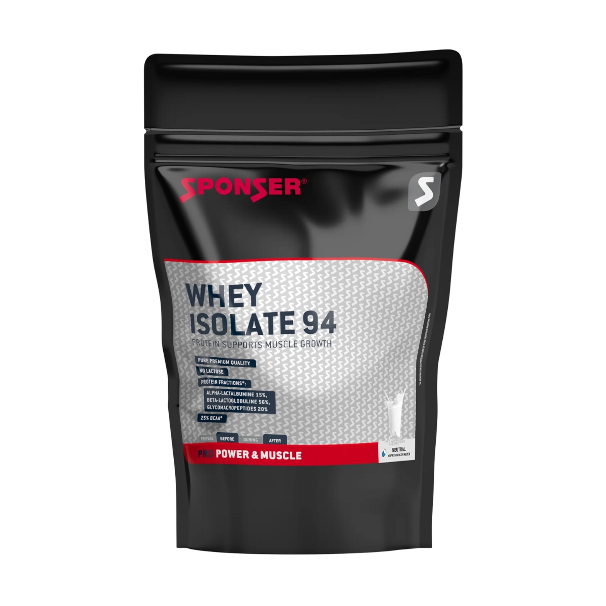 Sponser Whey Isolate 94 Neutral Beutel 1500 g