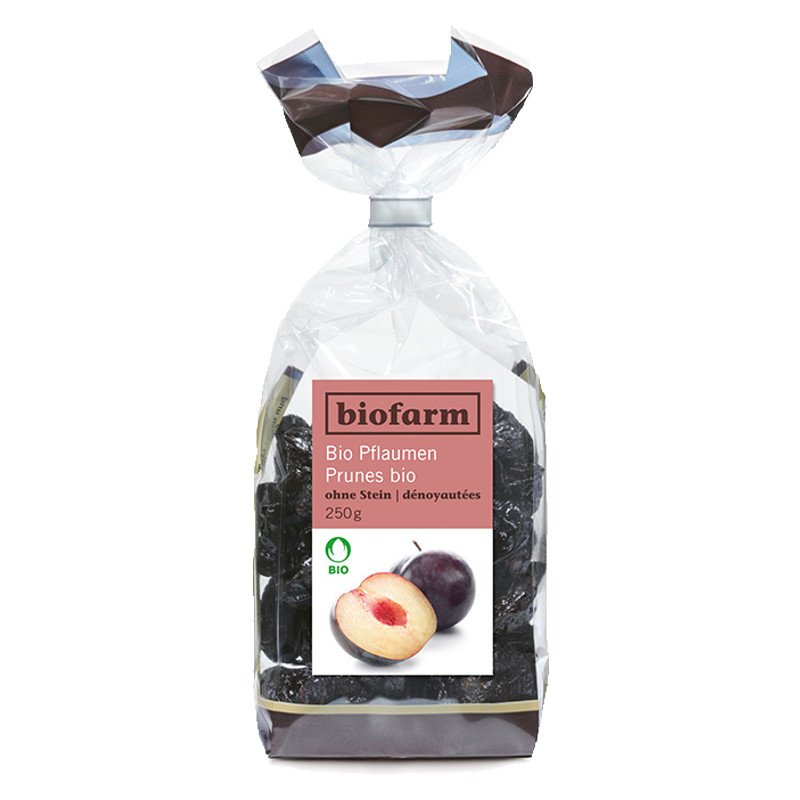 Biofarm Pflaumen ohne Stein Knospe Beutel 250 g