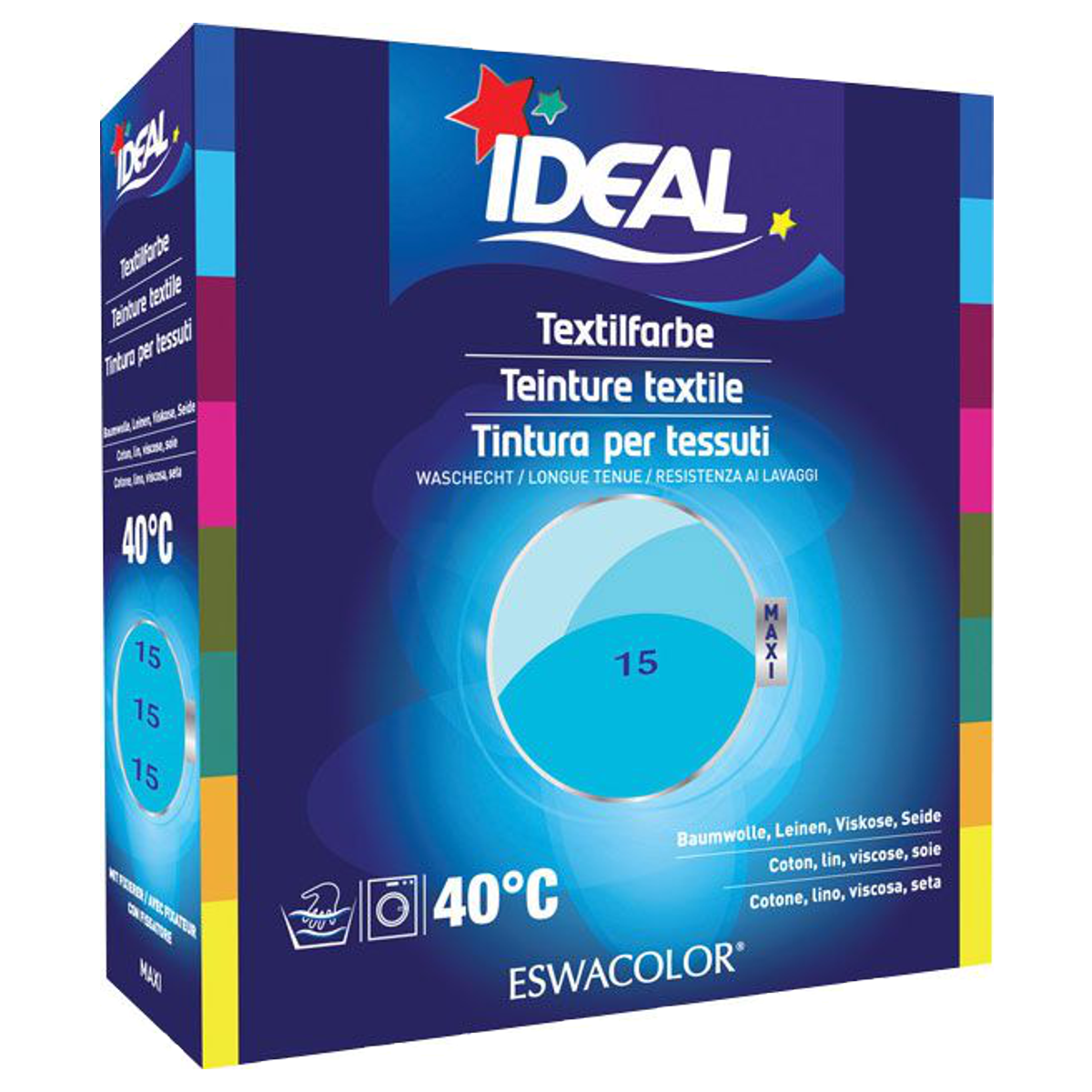 IDEAL MAXI Baumwolle Color No15 türkis
