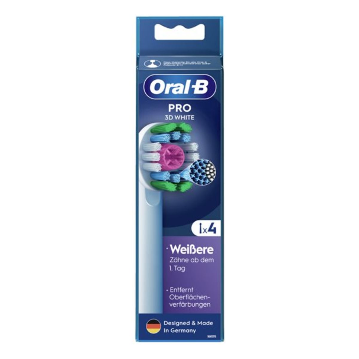 ORAL-B brosses à dents 3D White Pro 4 pièces