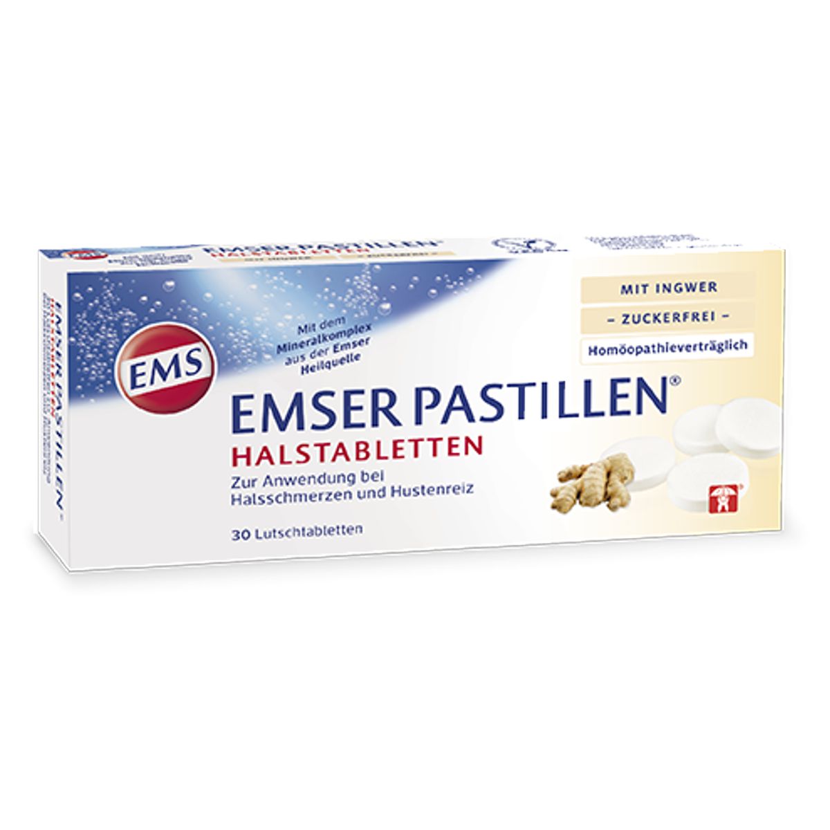 Emser Pastillen zuckerfrei mit Ingwer 30 Stück