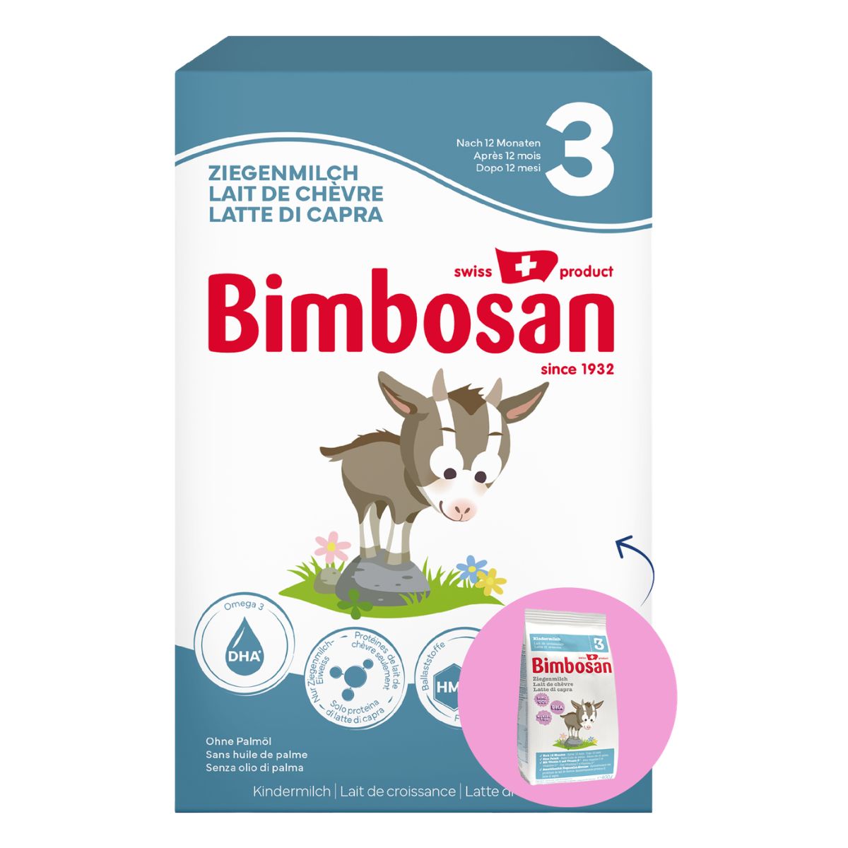 Bimbosan Ziegenmilch 3 Kindermilch 400 g
