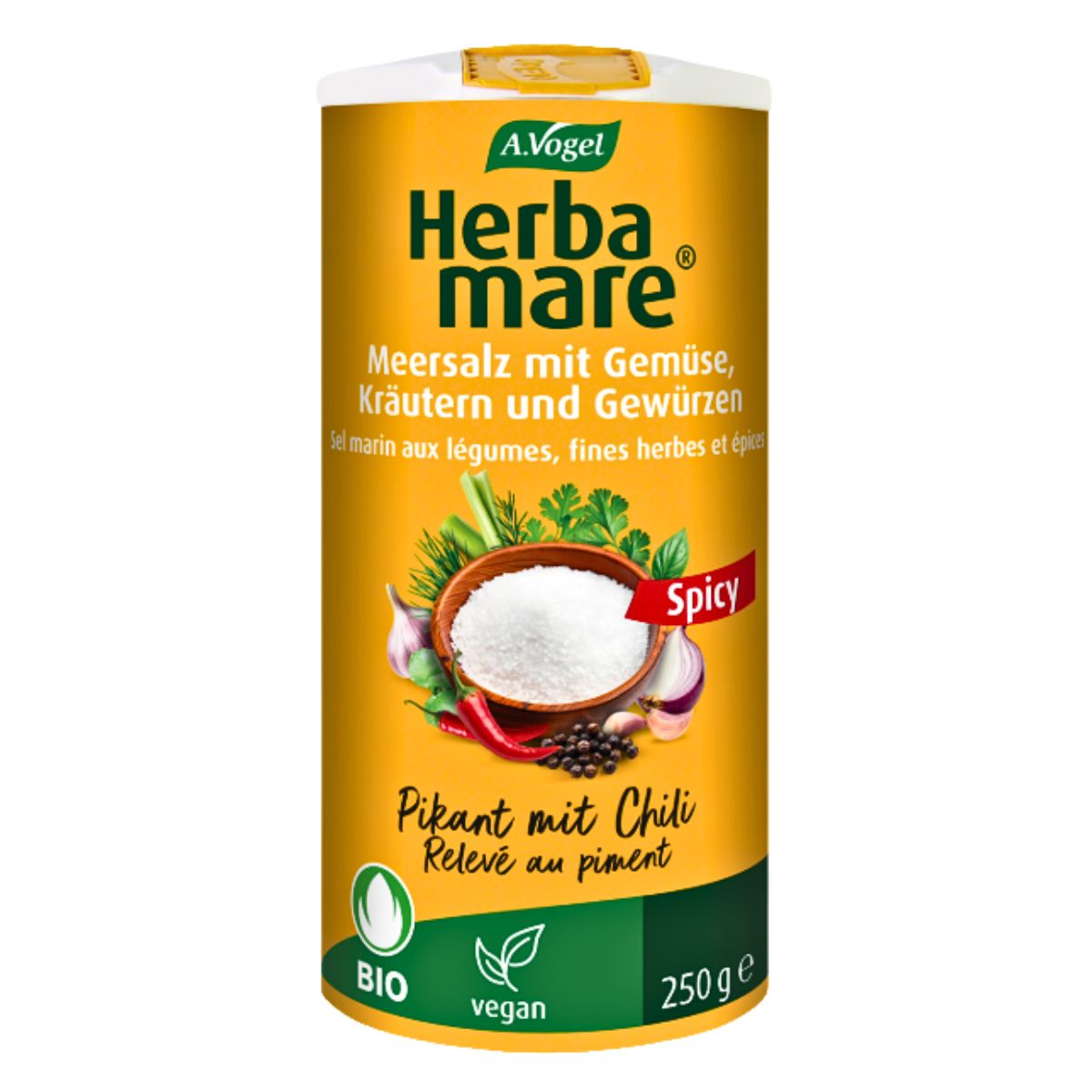 A.Vogel Herbamare Spicy Kräutersalz Dose 250 g