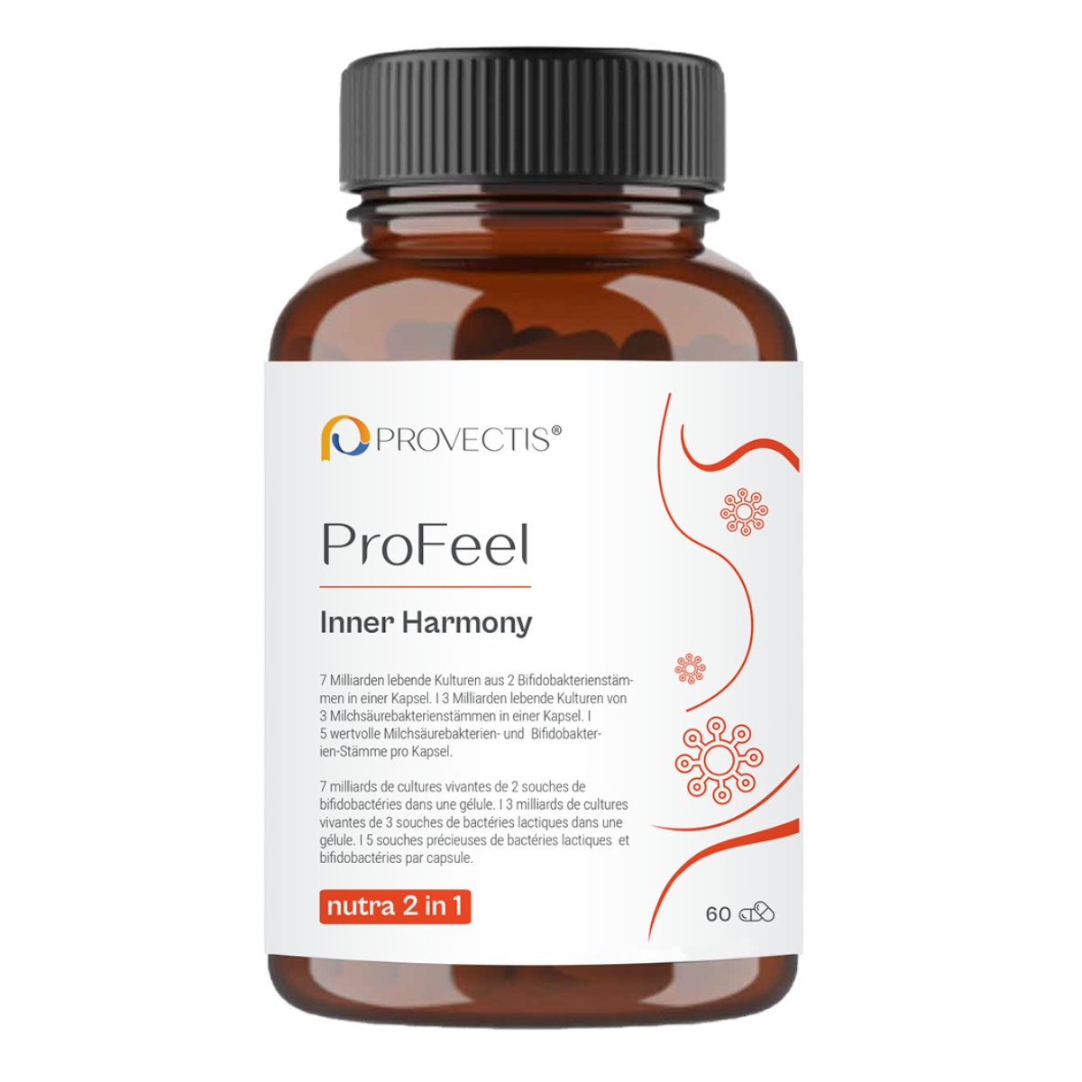 Provectis ProFeel Nutra 2 in 1 Kapseln 60 Stück